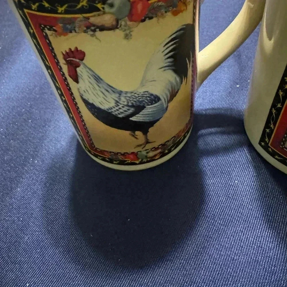 Bay Island Set of Two ROOSTER Mugs - Picture 5 of 11